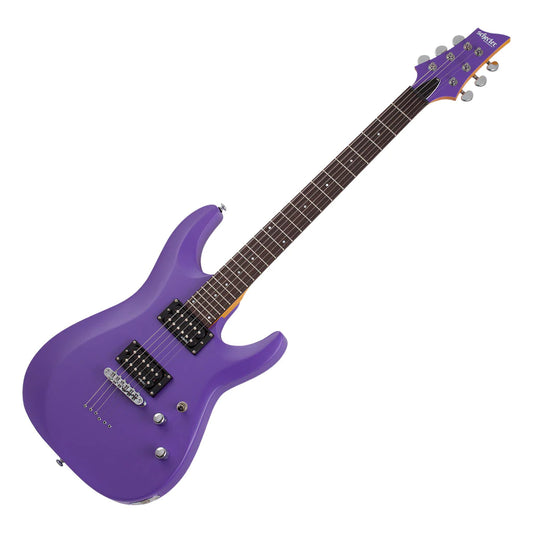 Schecter C-6 Deluxe  Electric Guitar in Satin Purple