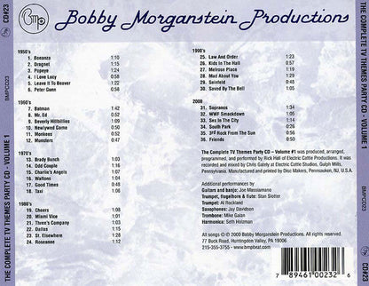 Bobby Morganstein Productions The Complete TV Themes CD#23 Party Cd Vol 1