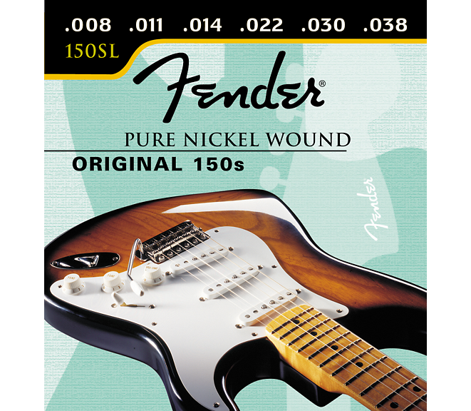 Fender 150SL Original Pure Nickel Soft Light Ball End Electric Guitar Strings