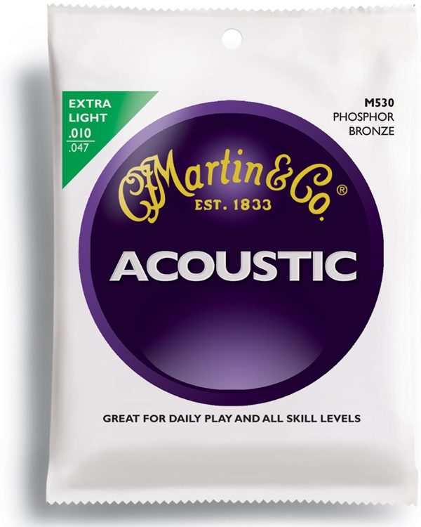 Martin M530 Phosphor Bronze Extra Light Acoustic Guitar Strings