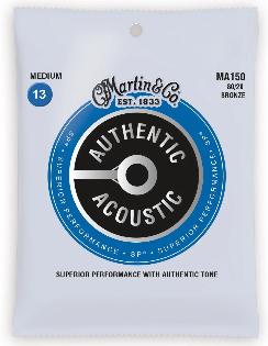 Martin MA150 SP 80/20 Bronze Authentic Acoustic Guitar Strings Medium 13-56