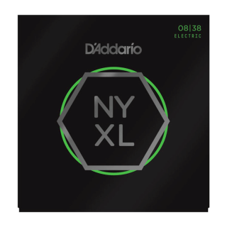 D'Addario NYXL0838 Nickel Wound Electric Guitar Strings, Extra Super Light, 8-38