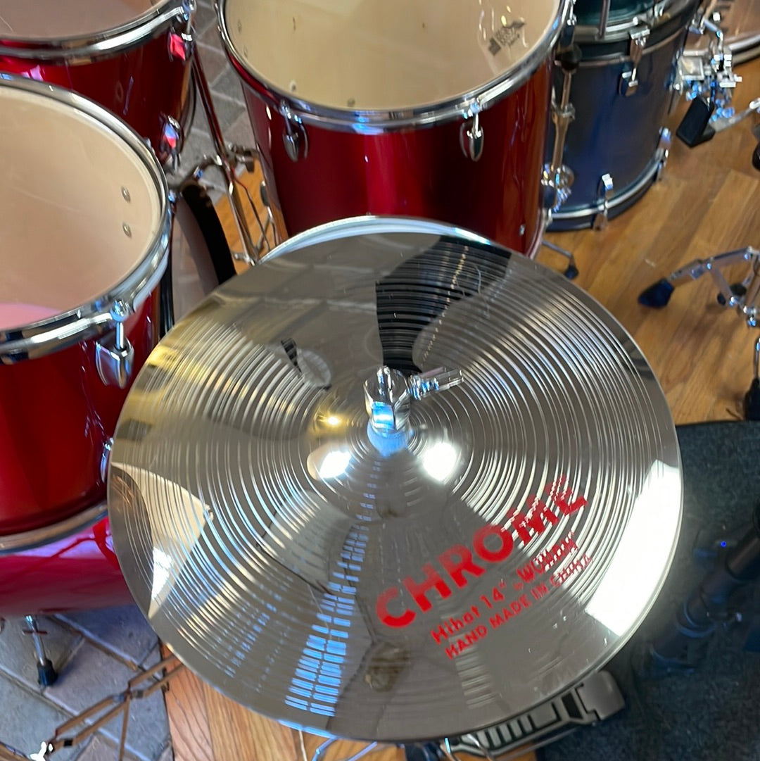 Used 5 piece Drum set with Wuhan Cymbals and Hardware