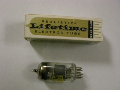 Vintage REALISTIC LIFETIME ELECTRON TUBE 6EA8