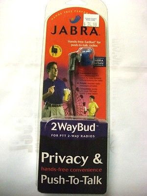 Jabra 2.5-3.5mm 302 Dual Pin 2Waybud for Push-to-talk Two-Way Radios