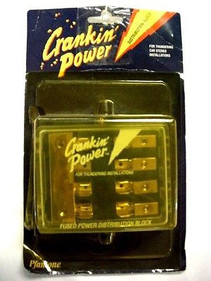 Crankin' Power Vehicle Fused Power Distribution Block Part# AS-FB4AGU1
