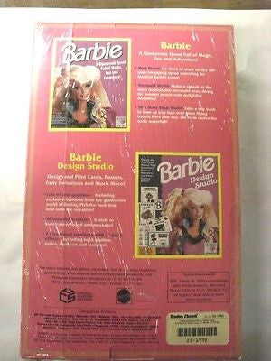 Vintage 1991 Mattel, Earring Magic Barbie & Software Pak, Radio Shack Cat# 250-1