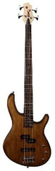 Cort Action PJ Series 4-String Electric Bass, Open Pore Walnut