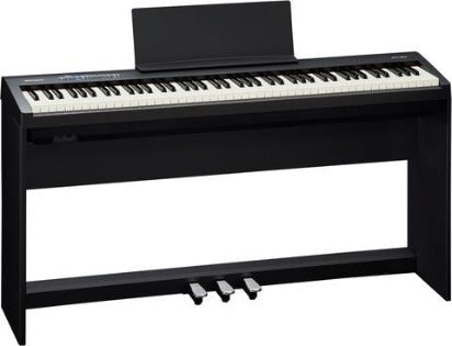 ROLAND FP-30-BKC SUPERNATURAL DIGITAL PIANO W/ STAND & PEDAL BOARD - BLACK