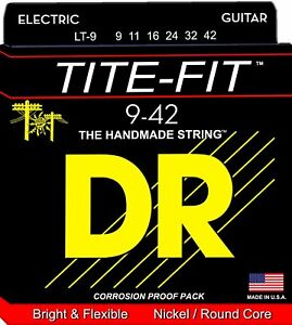 DR Strings Tite-Fit LT-9 Lite-n-Tite Nickel Plated Electric Guitar Strings