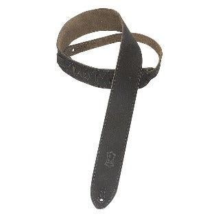 Levy's MS12 Suede Guitar Strap - Black