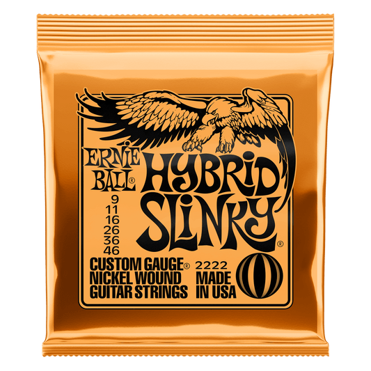 Ernie Ball 2222 Hybrid Slinky Nickel Wound Electric Guitar Strings - .009-.046