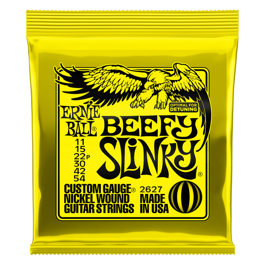 Ernie Ball 2627 Beefy Slinky Nickel Wound Electric Guitar Strings - .011-.054