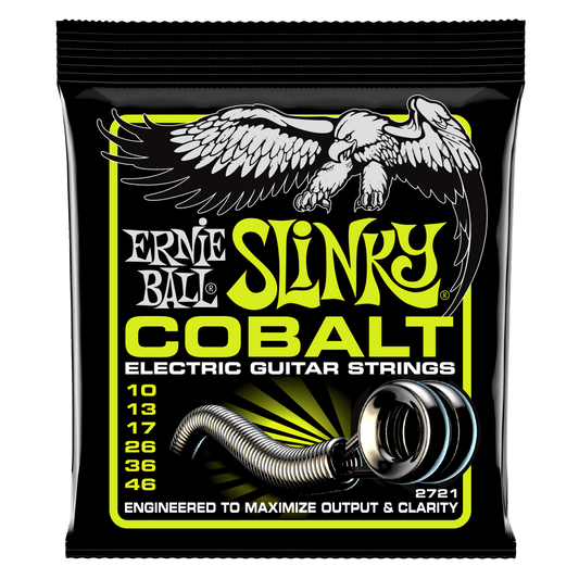 Ernie Ball 2721 Regular Slinky Cobalt Electric Guitar Strings - .010-.046