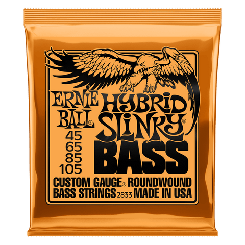 Ernie Ball 2833 HYBRID SLINKY NICKEL WOUND ELECTRIC BASS STRINGS - 45-105 GAUGE