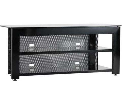 Widescreen TV/AV Stand Rigid strength and contemporary design in an affordable package in Black