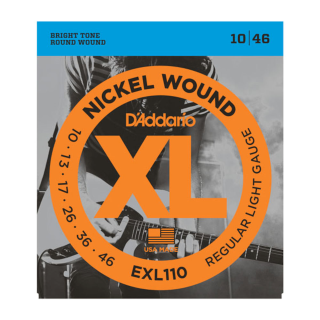 D'Addario EXL110-3D Nickel Wound Electric Guitar Strings, Regular Light, 10-46, 3 Sets