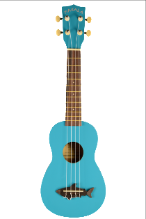 MK-SS (Shark) Soprano Ukulele in Blue